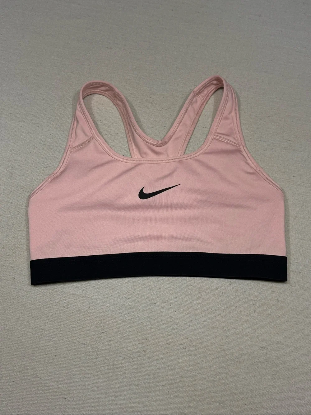 Nike Women’s Light Pink Dri-FIT Sports Bra - Size Small